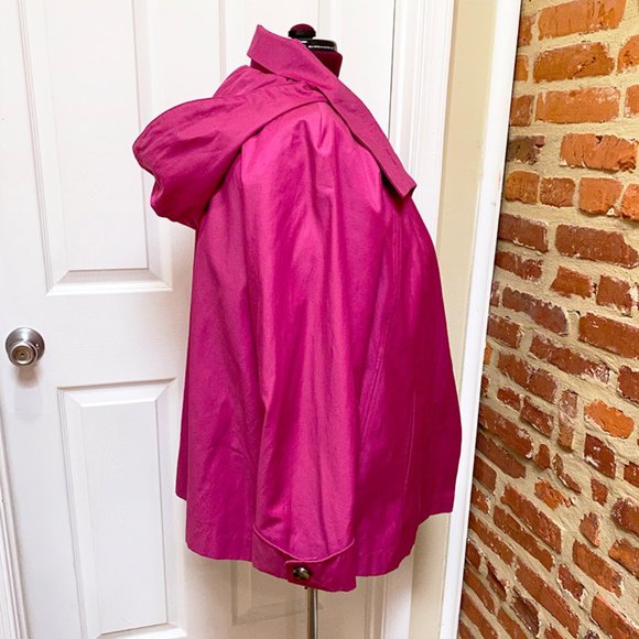 Gallery Jackets & Coats Gallery Woman Bright Pink Hooded Swing Rain